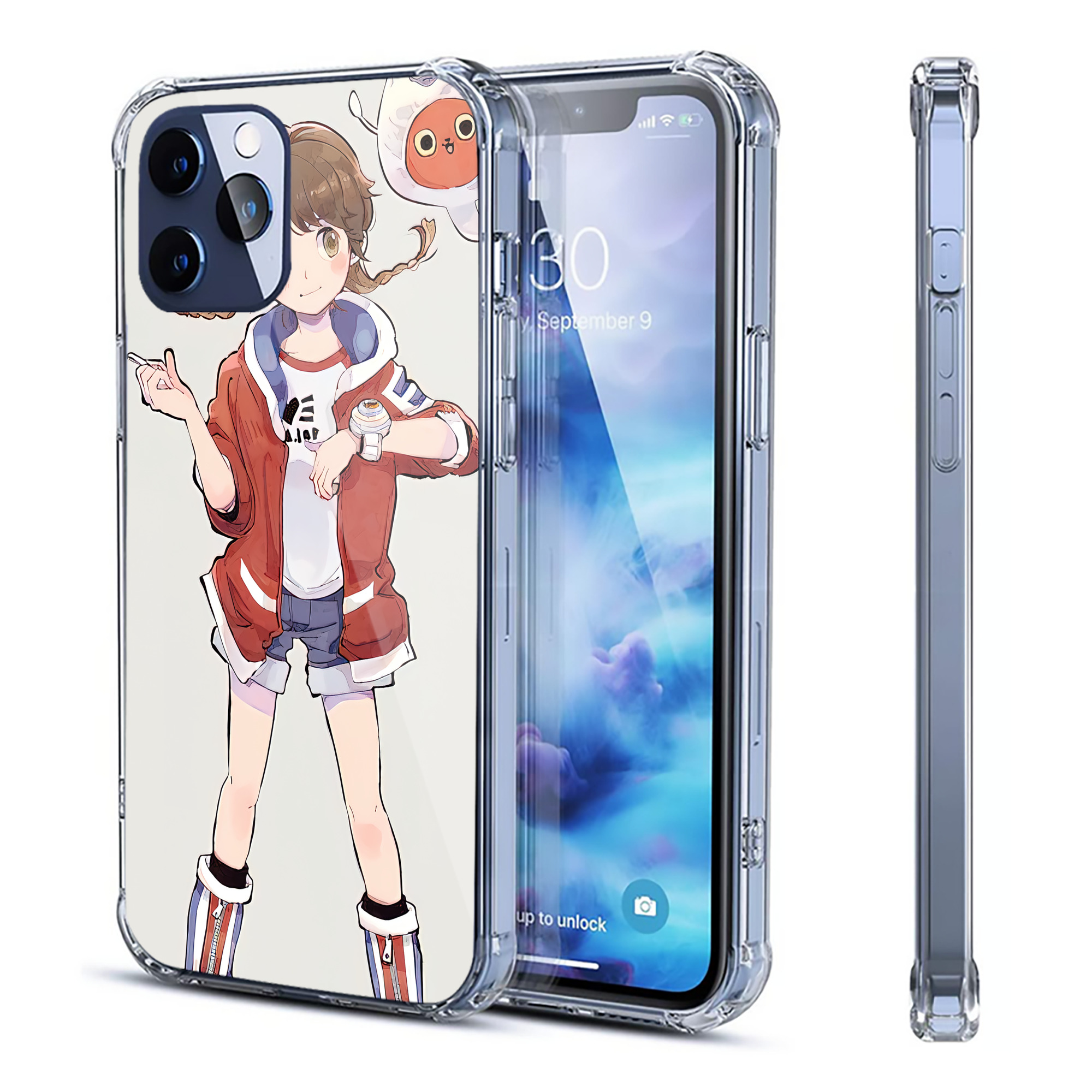 （画像用） 妖怪ウォッチ Yo-kai Watch 【iPhone 12シリーズ対応】透明スマホケース（クリアソフトケース）